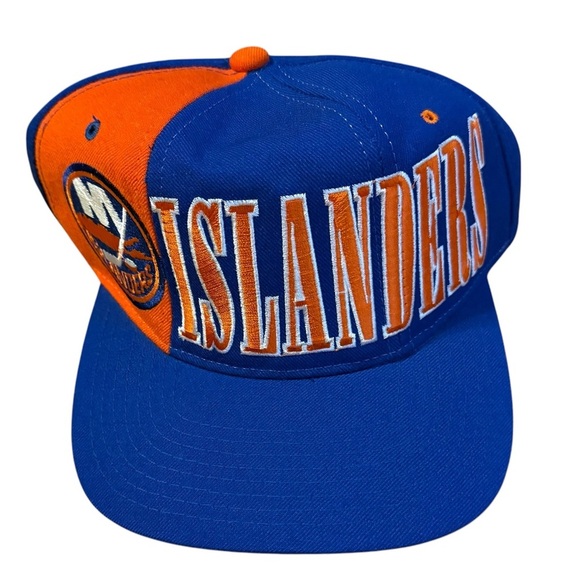 Vtg 1990s Starter New York Islanders NHL Hockey Tri Power Snapback Cap Hat - Picture 1 of 6